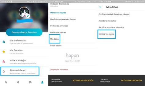 Cómo darse de baja en Happn: borrar cuenta y eliminar usuario